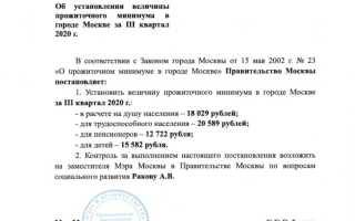 Размер МРОТ в Москве в 2021 году