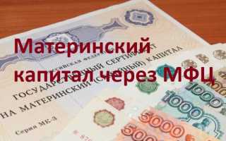 Оформление через МФЦ материнского капитала какие документы требуются