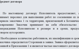 Договор аутсорсинга. бланк для скачивания и образец 2021 года