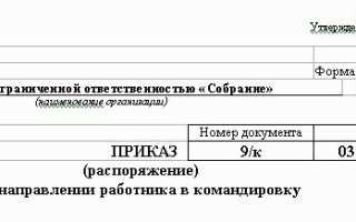 Заявление на командировку. образец заполнения и бланк 2021 года