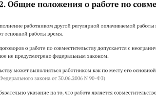Руководитель организации возможно ли совместительство?