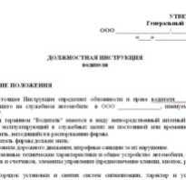 ДОЛЖНОСТНАЯ ИНСТРУКЦИЯ ВОДИТЕЛЯЭКСПЕДИТОРА скачать образец бесплатно