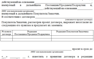 Акт разногласий к договору. образец и бланк для скачивания 2021 года
