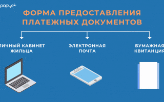 Образец квитанции платежного документа