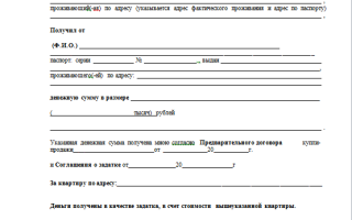Залоговая расписка. образец и бланк для скачивания 2021 года